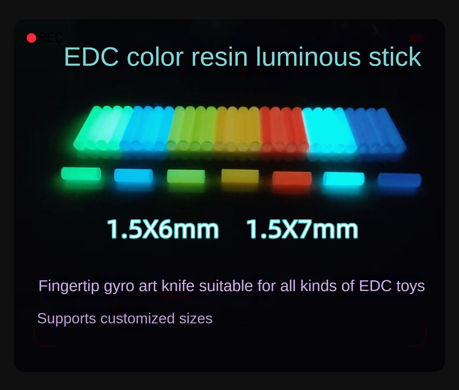 Resin Art Youtube - Tubo de luz nocturna de alto