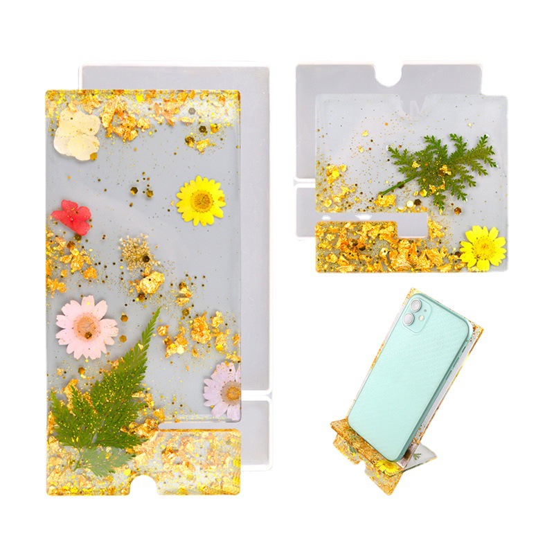 Resin Art Heat Gun - Molde de silicona rectangular para soporte