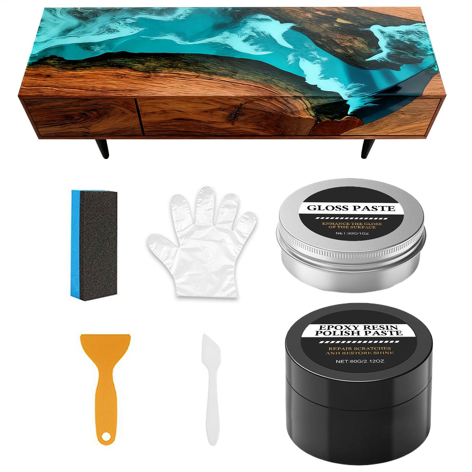 Resin Art Table - Kit de pulido de resina epoxi,
