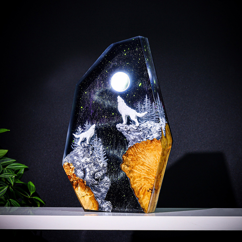Lámpara de Mesa de Resina con  - Resin Art Table reseña y precio