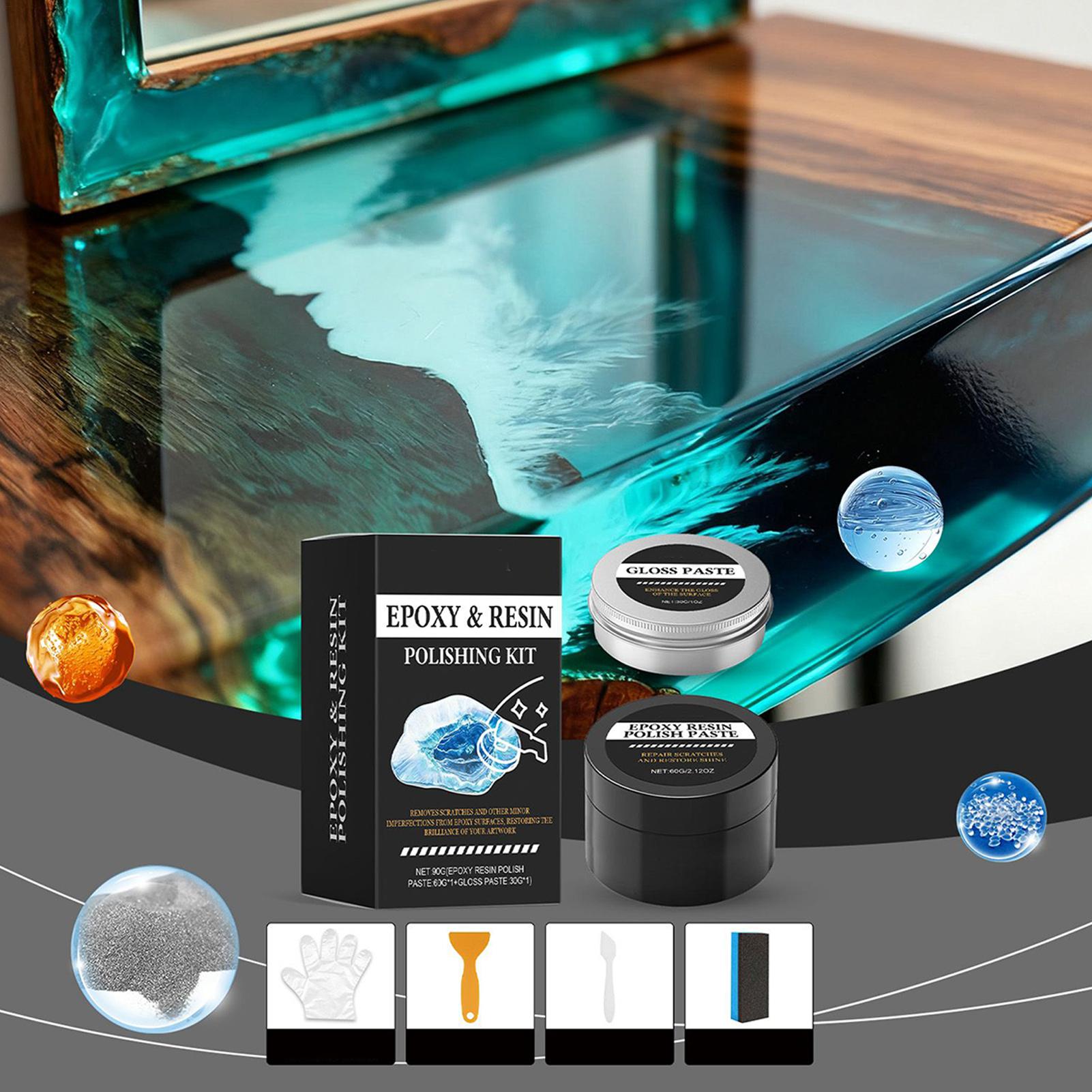 Kit de pulido de resina epoxi, - Resin Art Table reseña y precio