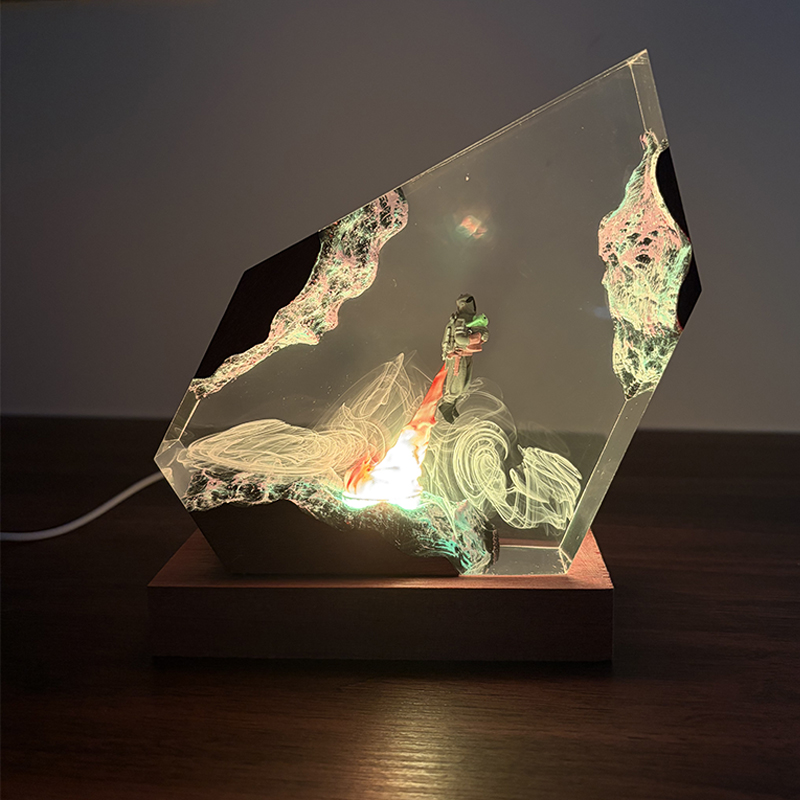 Lámpara de Mesa de Resina con  - Resin Art Table reseña y precio